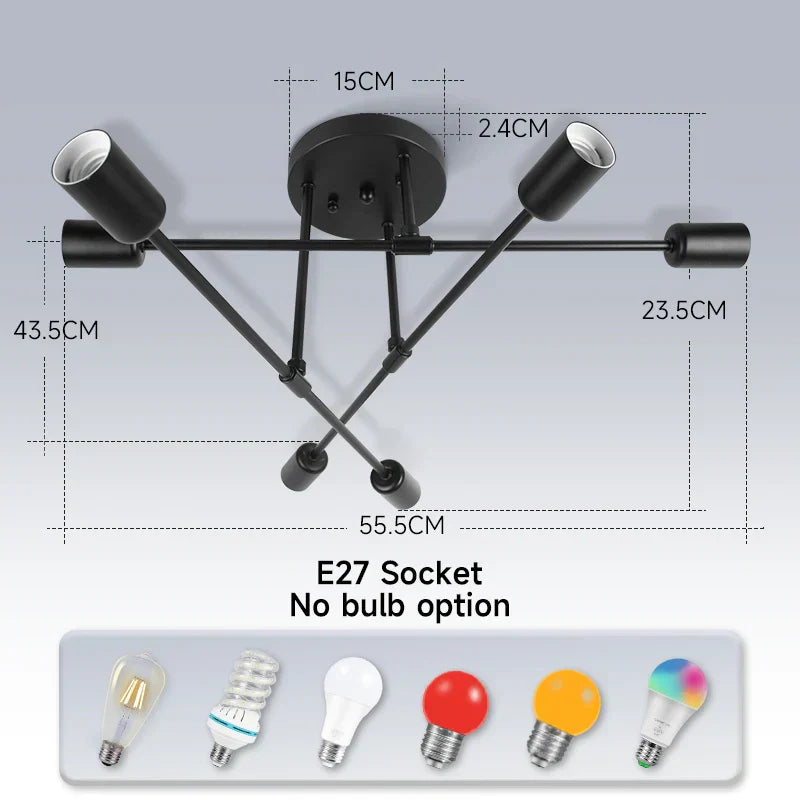 Lámpara colgante de techo LED DecorBites™ para cocina, sala de estar y decoración del hogar