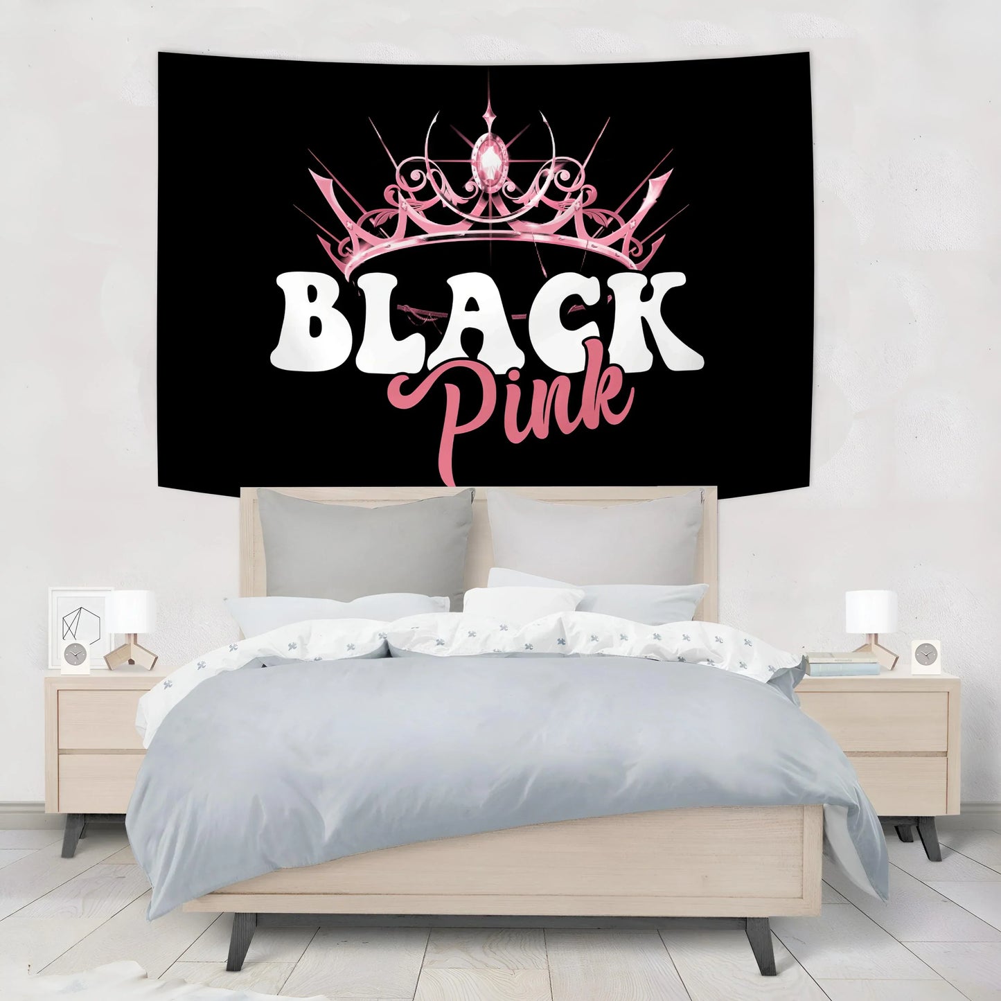 Decobites Kpop Black Pink Girl Group Tapestry Banner Concert Decorative Painting