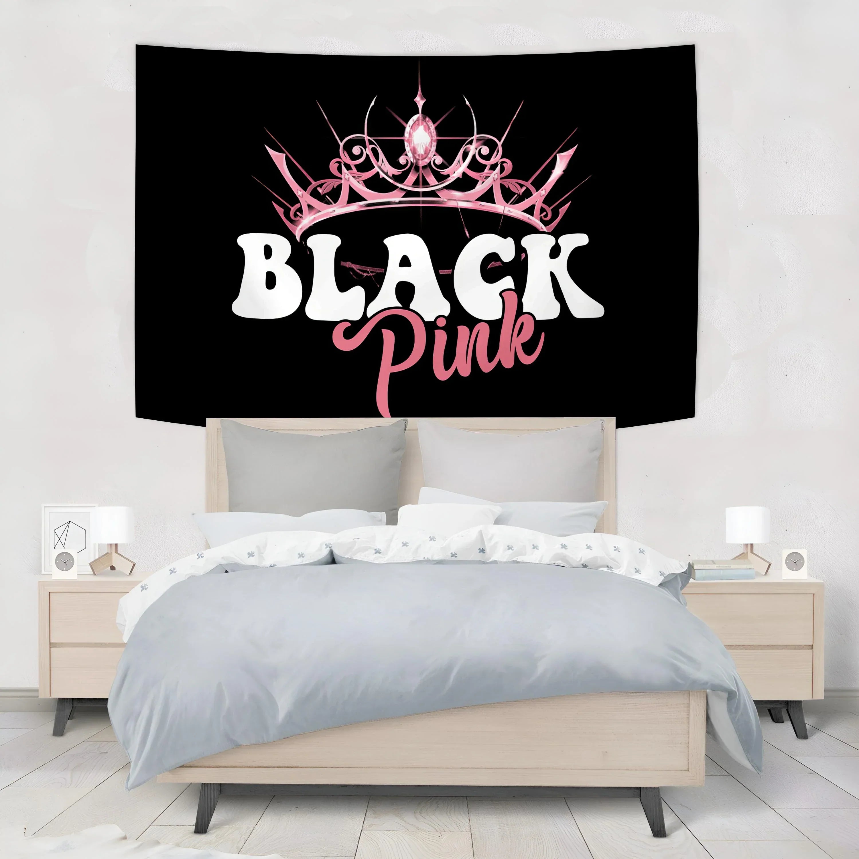 Decorbites™ Kpop Black Pink Girl Group Wandteppich Banner Konzert Dekoratives Gemälde