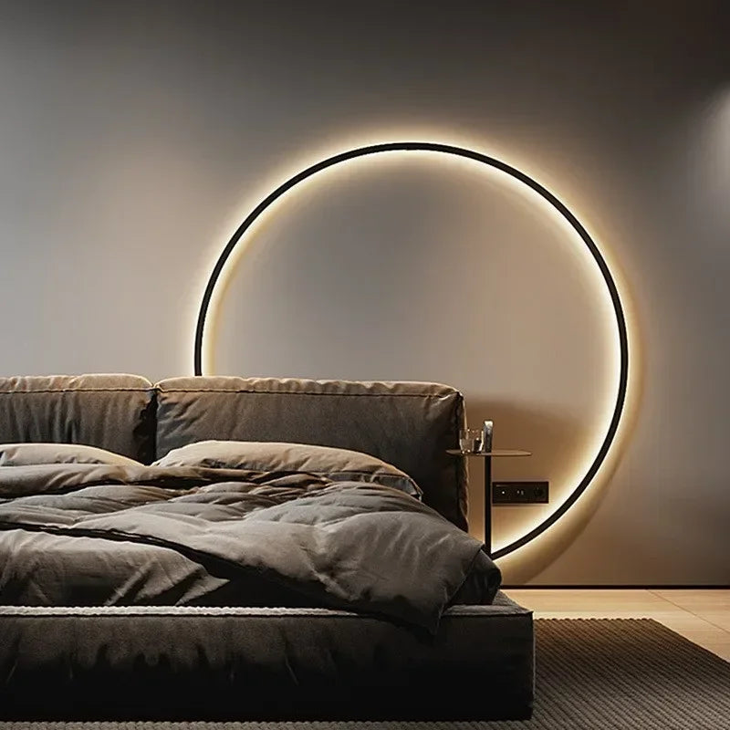 Aplique de pared LED redondo DecorBites™ - Diseño nórdico moderno para la decoración del hogar