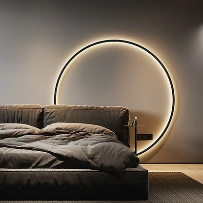 Aplique de pared LED redondo DecorBites™ - Diseño nórdico moderno para la decoración del hogar