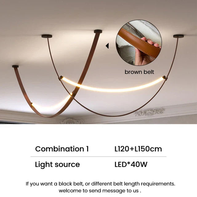 DecorBites™ Designer LED Tube Suspension Chandelier for Living Room and Bar
