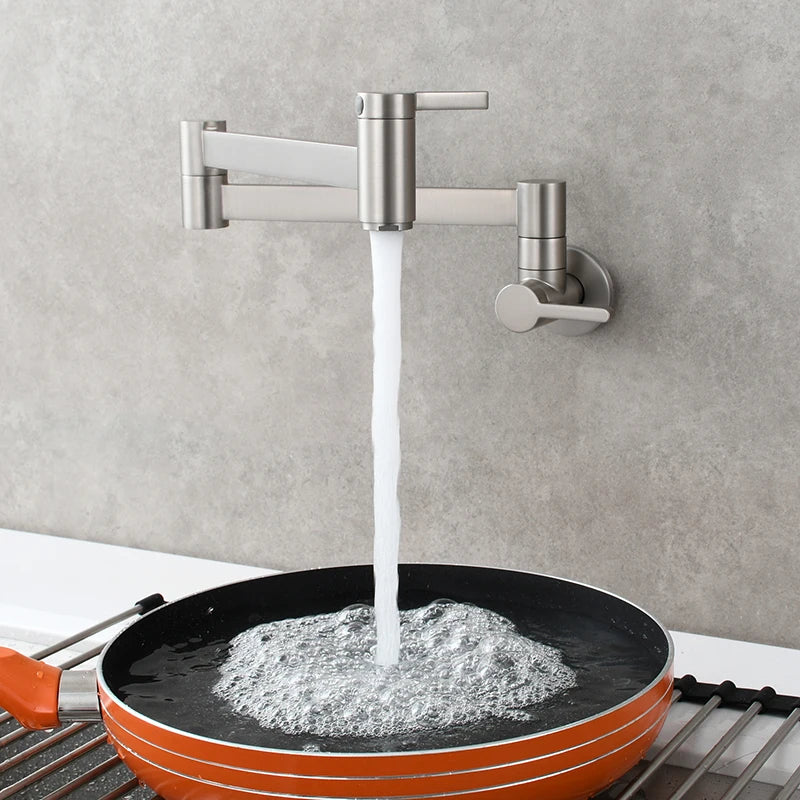 Brass Kitchen Faucet Pot Filler