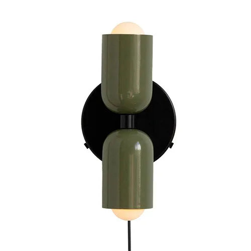 Decorbites™ Sahne Doppelkopf-LED-Wandleuchten | Moderne nordische bunte Lichter für Innenraumdekoration