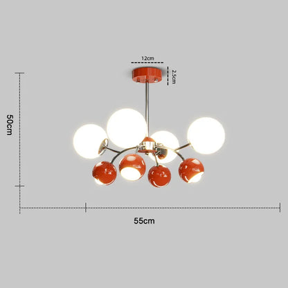 Lámpara colgante DecorBites™ color crema para sala de estar, estilo restaurante Magic Bean, luz medieval para dormitorio