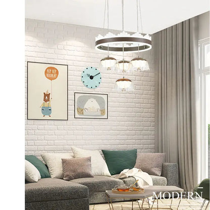 DecorBites™ Elegant 4-Head LED Dining Table Chandelier