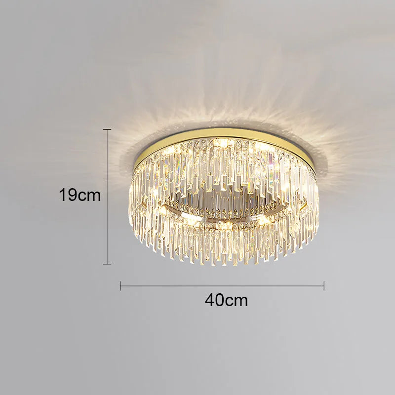 Lámpara de techo de cristal DecorBites™: Lujo moderno y minimalista para la iluminación interior del hogar.