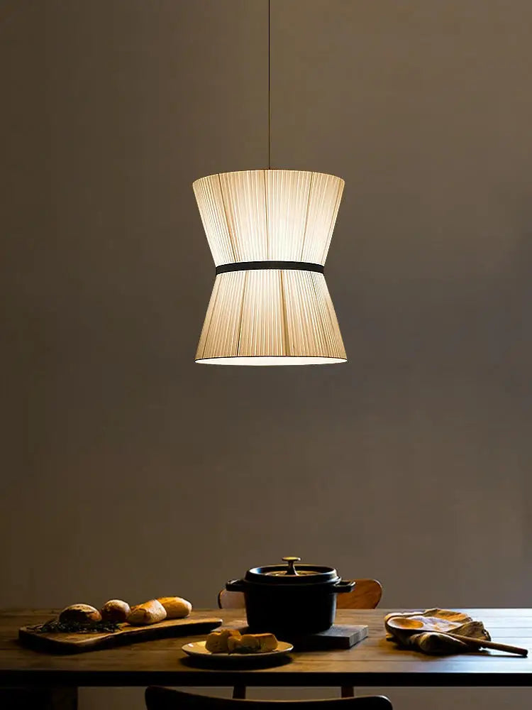 DecorBites™ Cocoon Cloth Chandelier: Japanese Pendant Lamp for Home Kitchen Decor