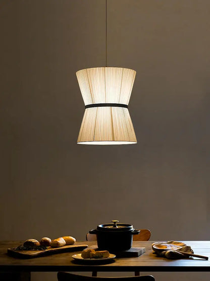 DecorBites™ Cocoon Cloth Chandelier: Japanese Pendant Lamp for Home Kitchen Decor