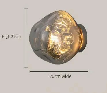 DecorBites™ Lava Glass Wall Lamp: Nordic Design for Home Decor, Living Room, Bedroom