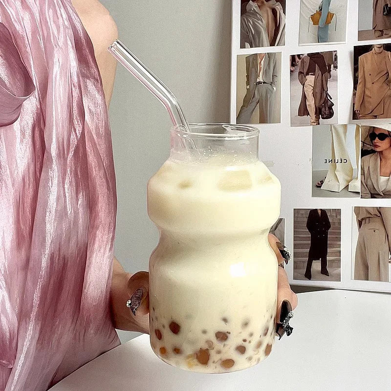 DecorBites™ Gourd Shape Cocktail Glass Mug, 440ml - Premium Drinkware for Coffee, Whiskey, Wine & Desserts