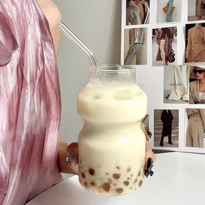 DecorBites™ Gourd Shape Cocktail Glass Mug, 440ml - Premium Drinkware for Coffee, Whiskey, Wine & Desserts