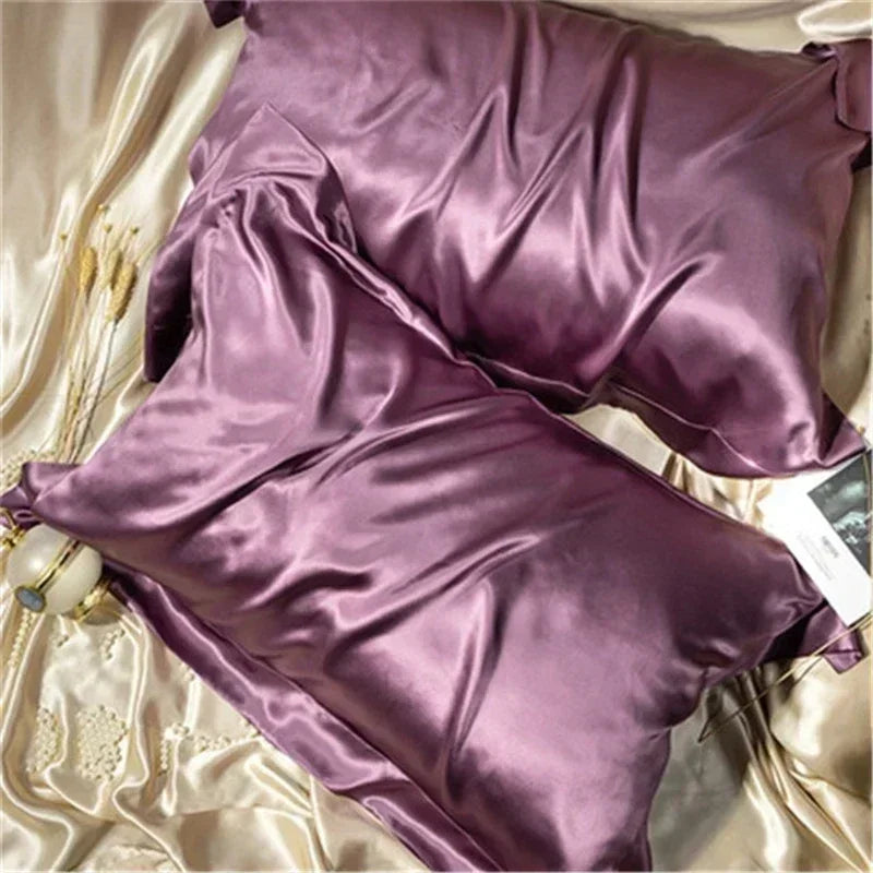 Decobites Silk Pillowcase: Luxurious Silky Soft Skin-Friendly Pillow Cover for Beauty Sleep