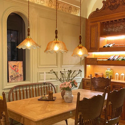 Lámparas colgantes LED DecorBites™ de cristal agrietado para decoración del hogar, restaurantes, salas de estar y cocinas.