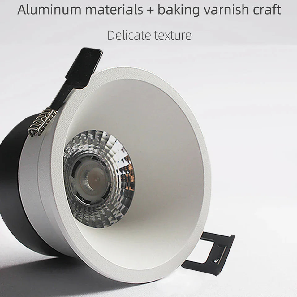 DecorBites™ 7W LED Downlight: IP65 Waterproof, Ultra-thin Design, 30° Beam Angle