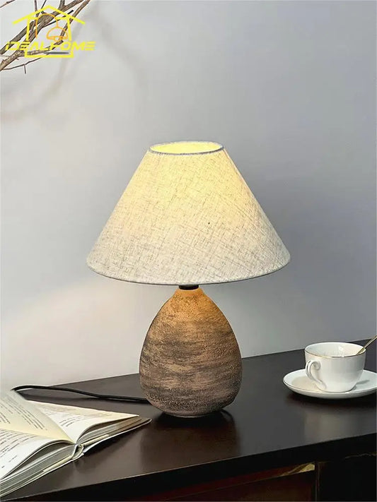 DecorBites™ Ceramic Jar LED Table Lamp for Zen Art Decor in Living Room