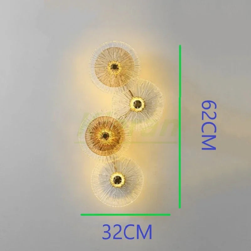 Lámparas de pared LED de cristal DecorBites™ para la decoración de la sala de estar y el dormitorio