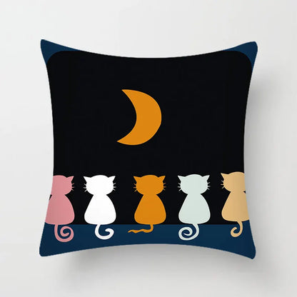 DecorBites™ Hello Cat Pillow Cover - Modern Design for Home Decor - Cute & Cozy