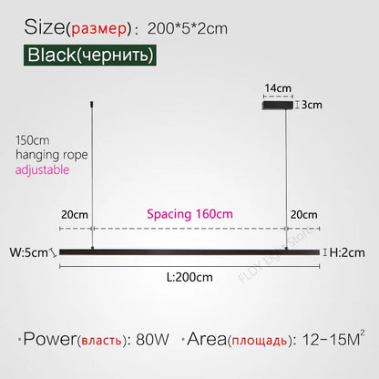 DecorBites™ LED Chandelier for Modern Nordic Minimalist Style Dining Room and Kitchen