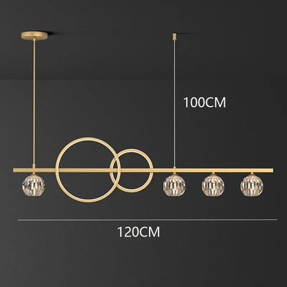 DecorBites™ Crystal Chandelier: Modern Luxury Pendant Light for Living Room, Dining Room, Ceiling Decor