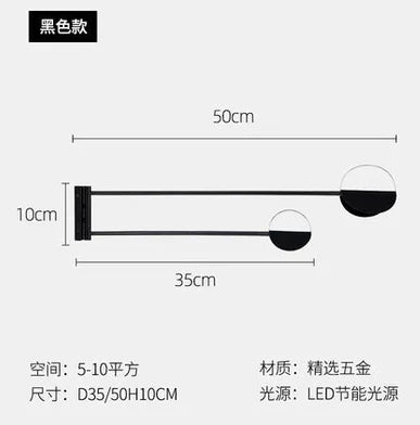 ديكوربايتس™ مصباح معلق هندسي من الحديد للديكور المنزلي والإضاءة