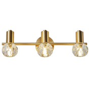 Lámpara de pared de cristal dorado Decorbites™ para estudio y dormitorio, accesorio de iluminación LED, decoración moderna de lujo
