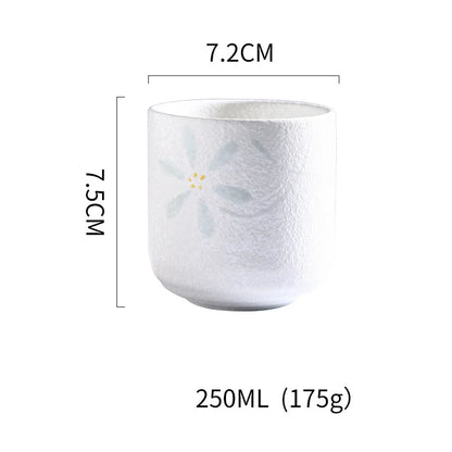 DecorBites™ Coarse Ceramic Tea Cup Set - 250ml Originality Coffee Mug