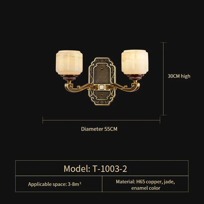 DecorBites™ Jade Zinc Alloy Chandelier for Living Room, Restaurant, Hall - Elegant Chinese Design