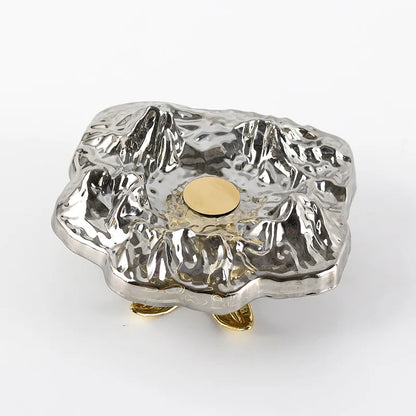 DecorBites™ High-Leg Iceberg Tray Desktop Organizer Decor Ashtray Candy Plate