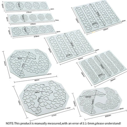 DecorBites™ Heart Leaf Shaped Silicone Mold for Dessert Decoration and Molecular Gastronomy