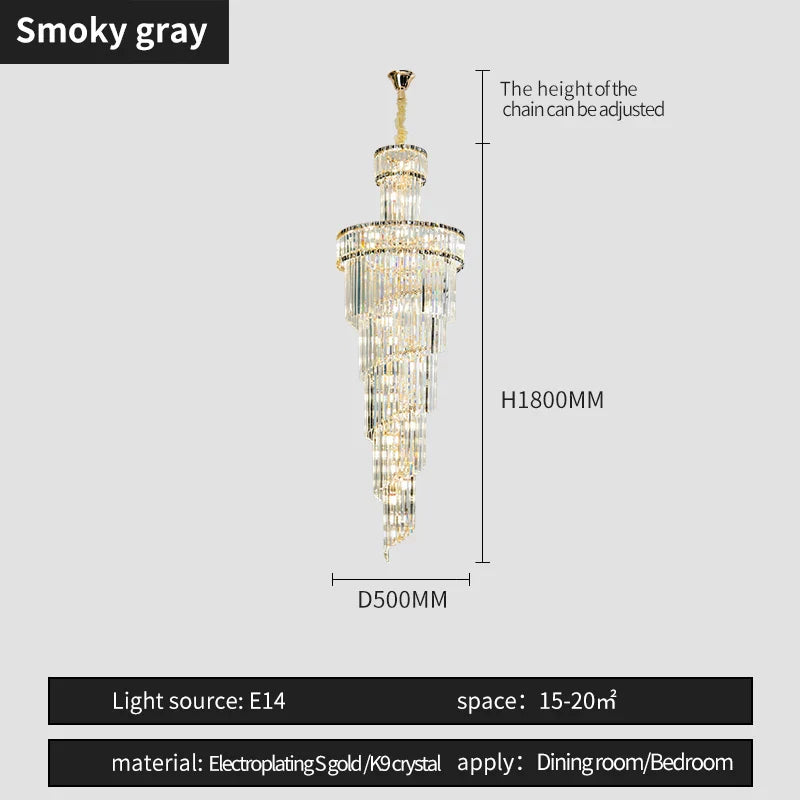 Lámpara de araña de cristal DecorBites™ | Diseño francés minimalista para comedor, sala de estar y dormitorio principal