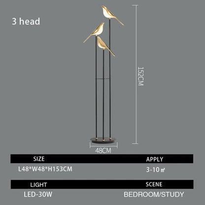 DecorBites™ LED Magpie Bird Pendant Light Chandelier - Modern Decor for Living & Dining Room