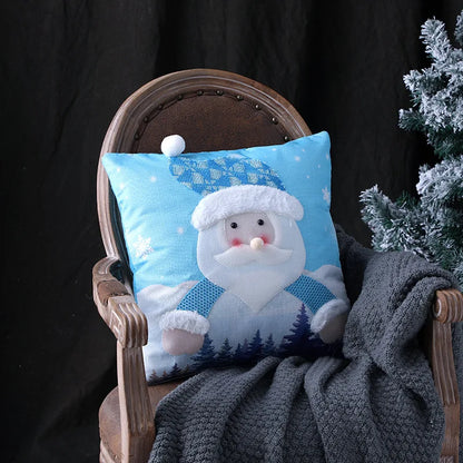DecorBites™ Christmas Embroidered Pillowcase 45x45cm - Festive Home Decorative Cushions