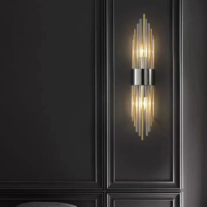 DecorBites™ Clear Crystal LED Wall Lamp Stainless Steel Sconces for Bedroom Dining Room