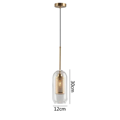 DecorBites™ Glass Pendant Lights: Nordic Style Dining Kitchen Bedroom Lighting Fixtures