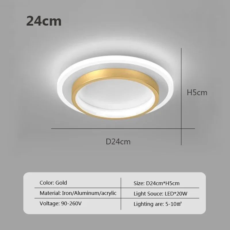 DecorBites™ LED Ceiling Light: Modern Surface Mount for Bedroom, Living Room, Hallway