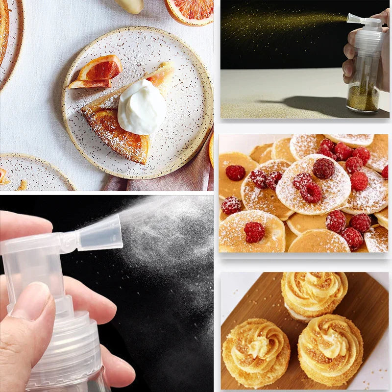 DecorBites™ Glitter Powder Spray Bottle for Cake Decoration and Baking