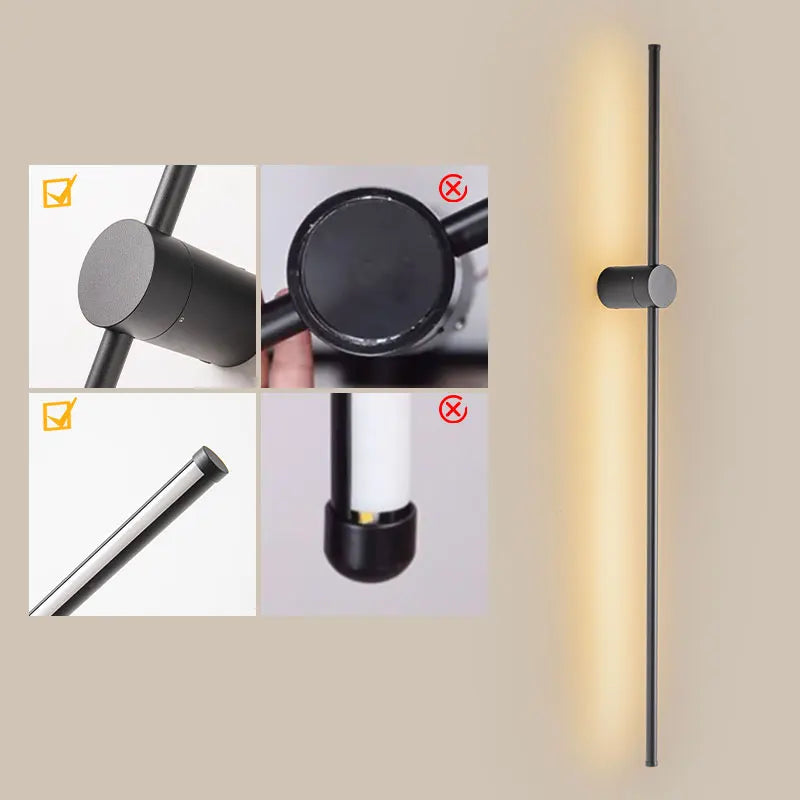 DecorBites™ Dimmable LED Wall Lights 360° Rotatable Indoor Wall Sconce