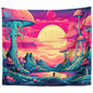 Decobites Sun Background Wall Tapestry for Home Decoration and Camping