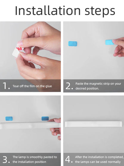 DecorBites™ LED Sensor Cabinet Light for Home Kitchen Night Bar USB Rechargeable