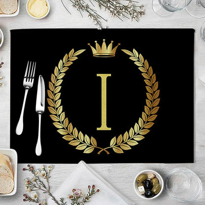 DecorBites™ Kitchen Table Mats Set of 4, 42*32cm, Cotton Linen Coasters for Dining Home Decor