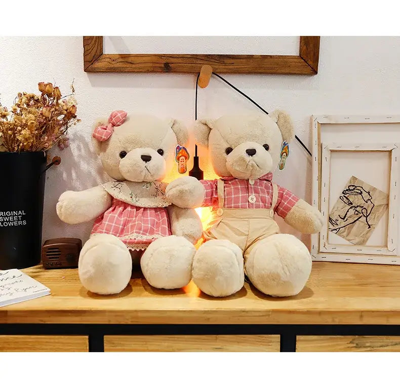 Decorbites™ Juguetes de Peluche de Oso Pareja de 80 cm Regalo de Navidad