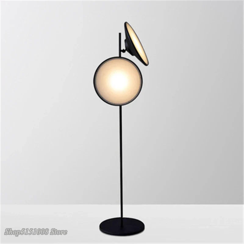 DecorBites™ Double Horn Radar LED Floor Lamp: Modern Nordic Design for Living Room Lighting