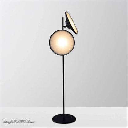 DecorBites™ Double Horn Radar LED Floor Lamp: Modern Nordic Design for Living Room Lighting