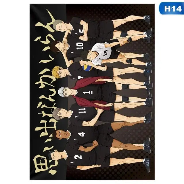 DecorBites™ Kids Haikyuu Volleyball Anime Canvas Poster