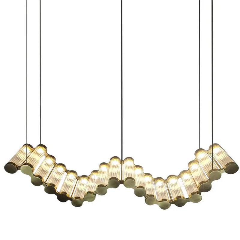 DecorBites™ Golden Chandelier LED Dimming Light for Modern Living Room & Bedroom
