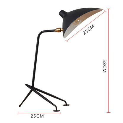 DecorBites™ Black Aluminum Nordic LED Floor Lamp for Living Room, Bedroom - Standing Tall E27 Light