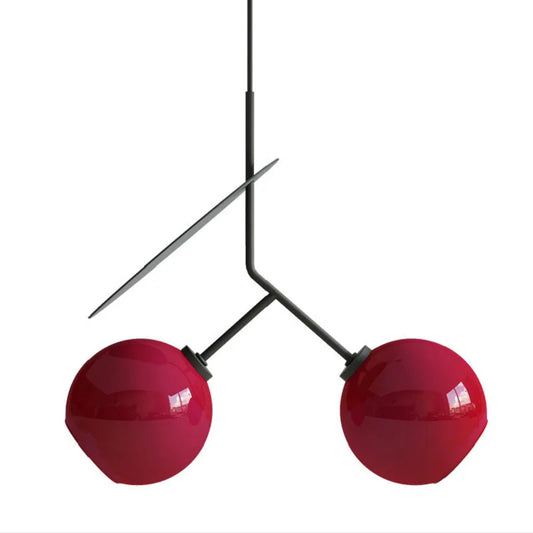 DecorBites™ Glass Cherry Pendant Lights Suspension Chandelier Hanging Lamp