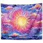 Decobites Sun Background Wall Tapestry for Home Decoration and Camping