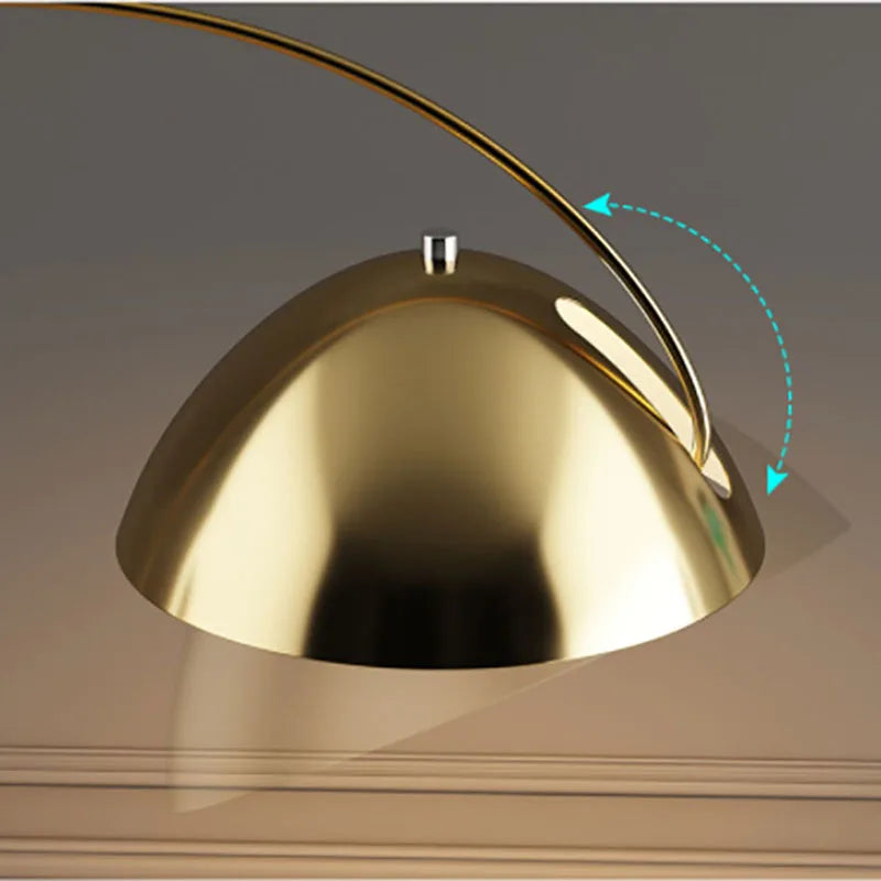 Decorbites™ LED Stehleuchte Gold Schwarz Metall Minimalistisch Modern Wohnzimmer Lampe